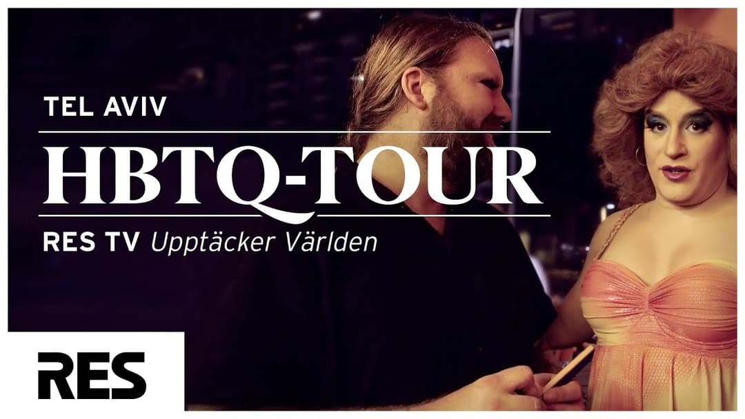 Rickard Söderberg på HBTQ-tour i Tel Aviv